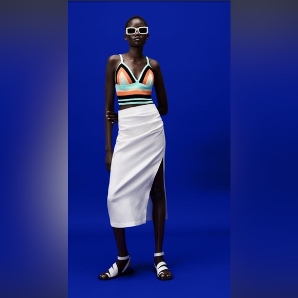 Zara Tops Zara Crochet Knit Crop Top Poshmark